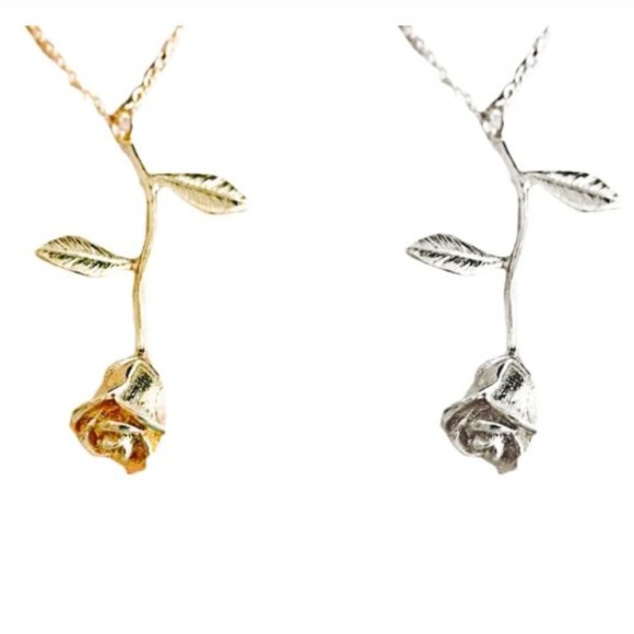 5/$24 3D Rose Necklace - Picture 2 of 3